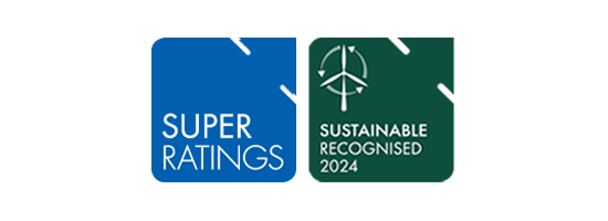 SuperRatings 2024 Sustainable Recognised 