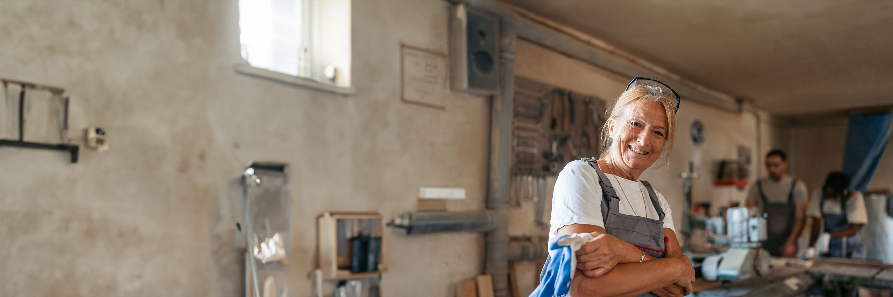 Woman in workshop