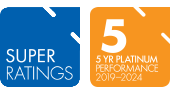 SuperRatings 5 Year Platinum Performance 2024